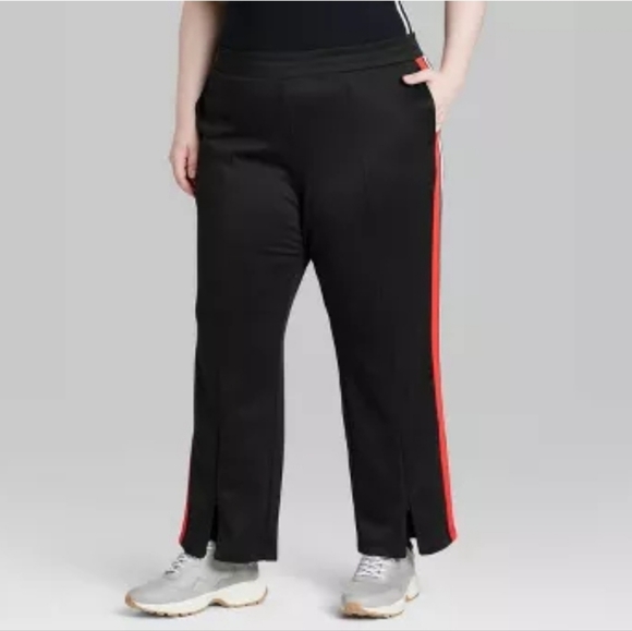 #AI New Women's High-Rise Track Zip Pants Wild Fable Black Y2K Style Small - Picture 4 of 7